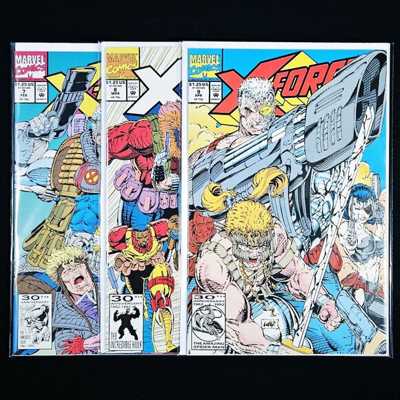 X-Force 7,8,9 - Vol. 1 - 3 Book Lot 🔑 issue (1992) - Picture 1 of 8